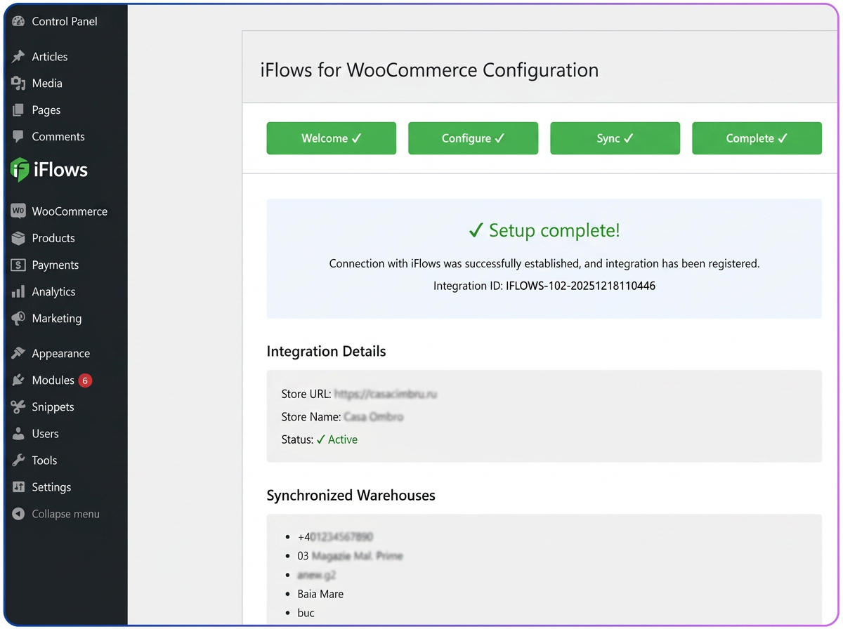 Configuration completion
