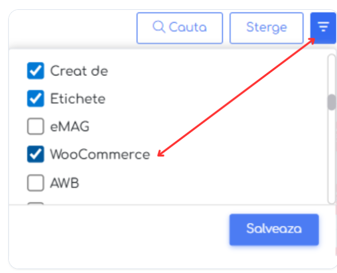 Filtru WooCommerce