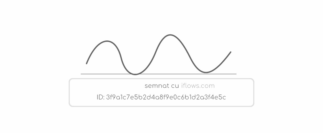 Semnătura cu ID de validare dedesubt